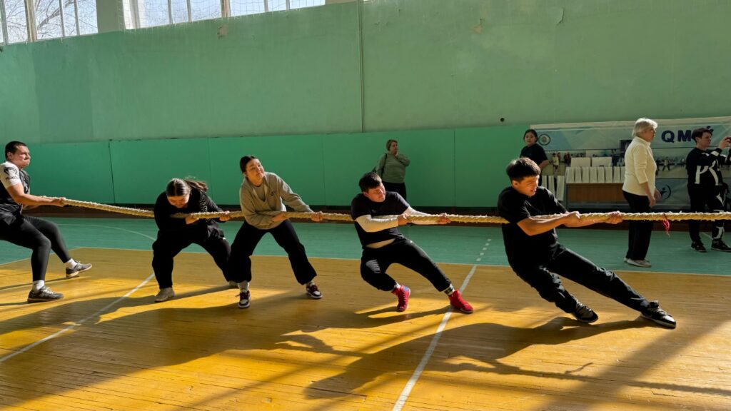 Студент жастар ұлттық спорт түрлері бойынша қалалық жарыстарға қатысты